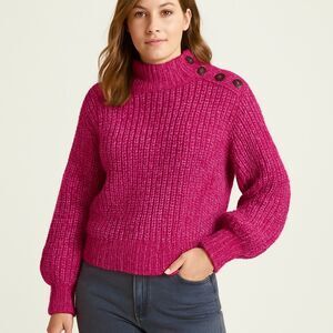 Nasty Gal Premium Chunky Knit Balloon Sleeve Sweater